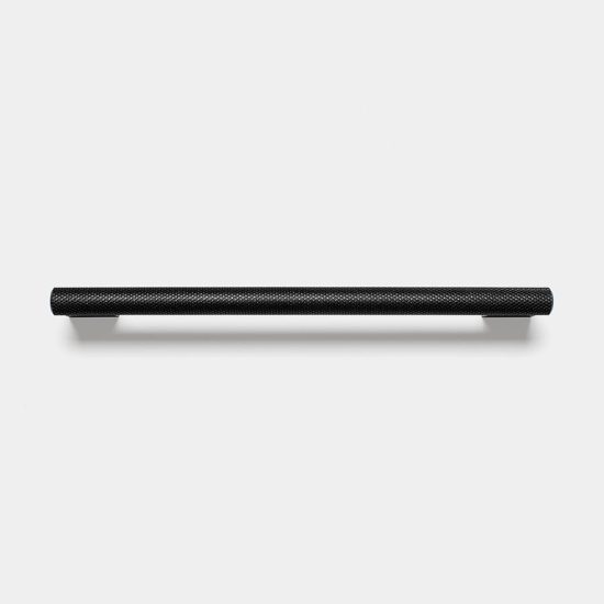 Asa tirador negro mate para muebles de baño
