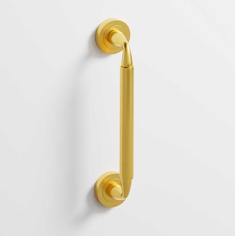 Neo · Tirador puerta dorado satinado